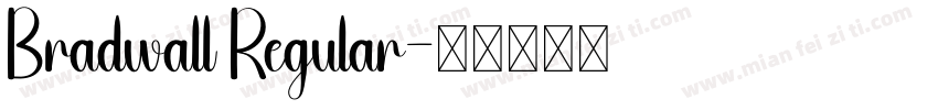 Bradwall Regular字体转换